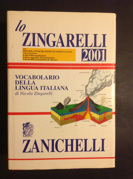 LO ZINGARELLI 2001 VOCABOLARIO DELLA LINGUA ITALIANA