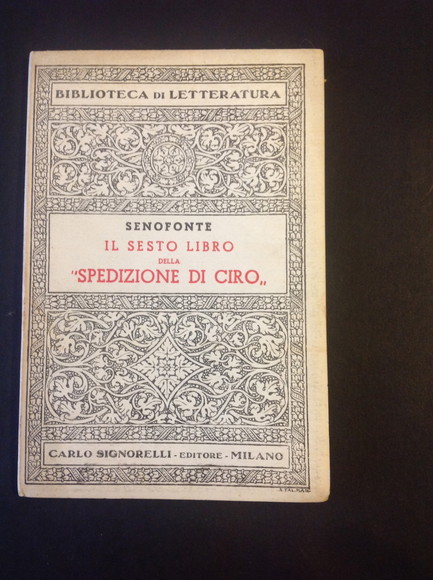 IL SESTO LIBRO DELLA "SPEDIZIONE DI CIRO"