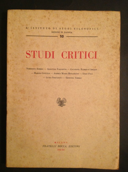 STUDI CRITICI
