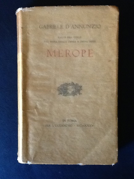 MEROPE. LAUDI DEL CIELO DEL MARE DELLA TERRA E DEGLI …