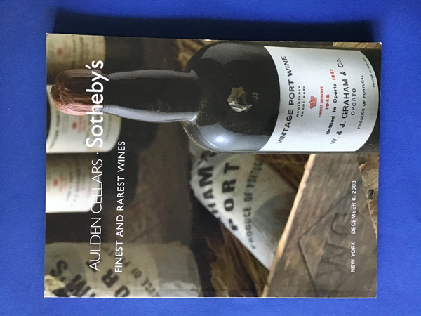 AULDEN CELLARS - SOTHEBY'S FINEST AND RAREST WINES