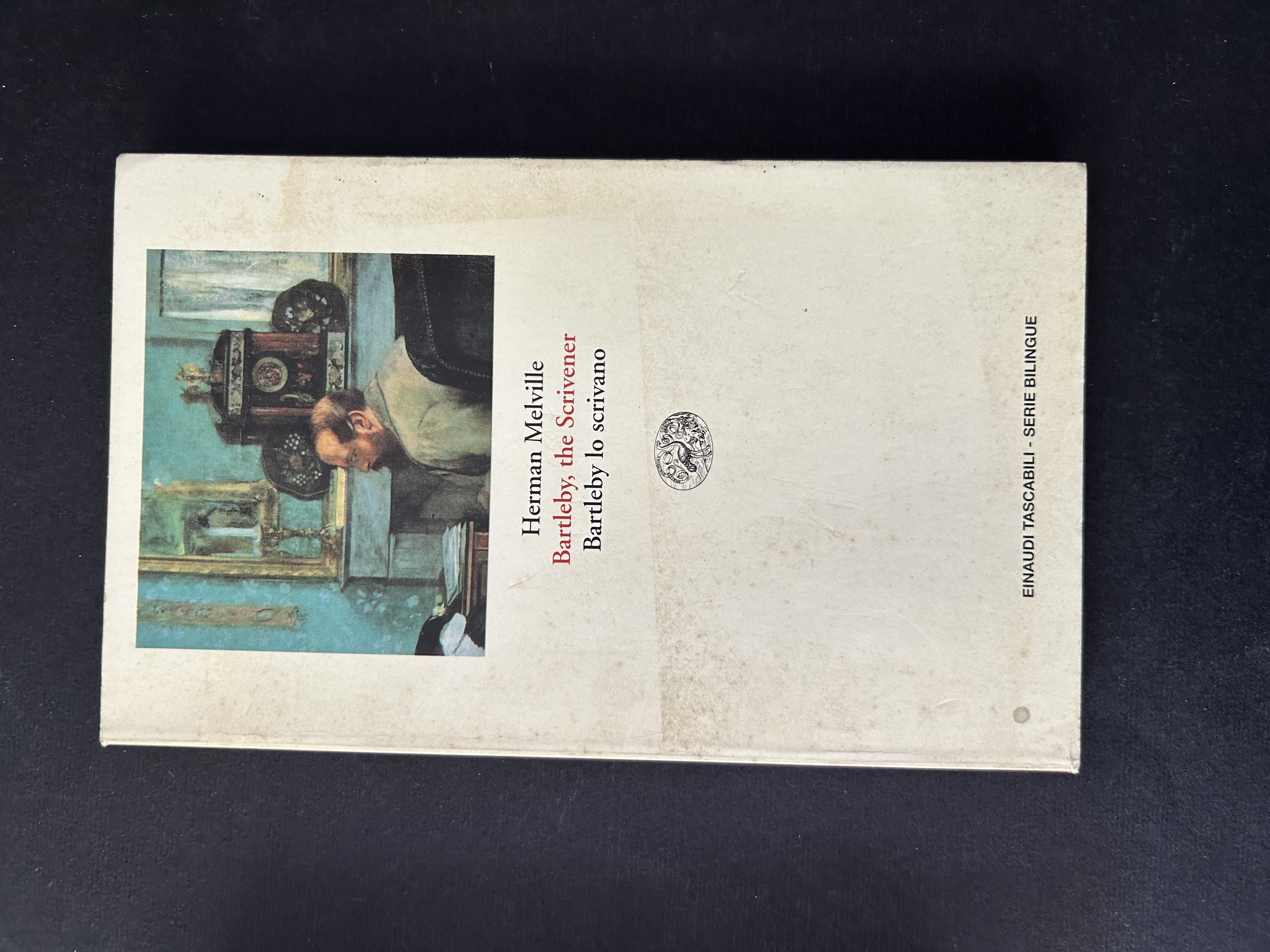 BARTLEBY, THE SCRIVENER / BARTLEBY LO SCRIVANO