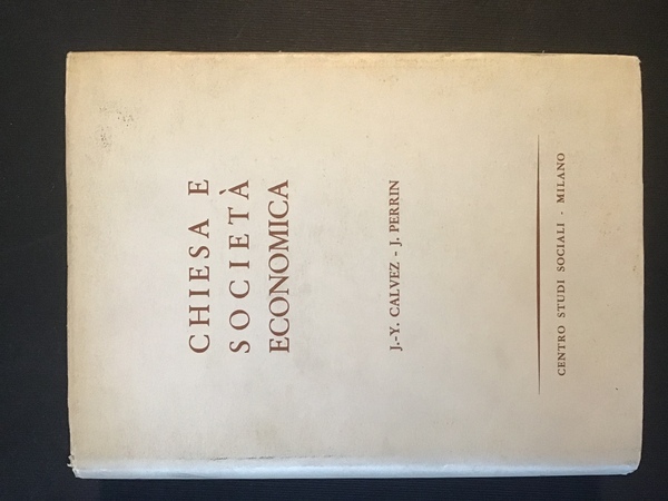 CHIESA E SOCIETA' ECONOMICA