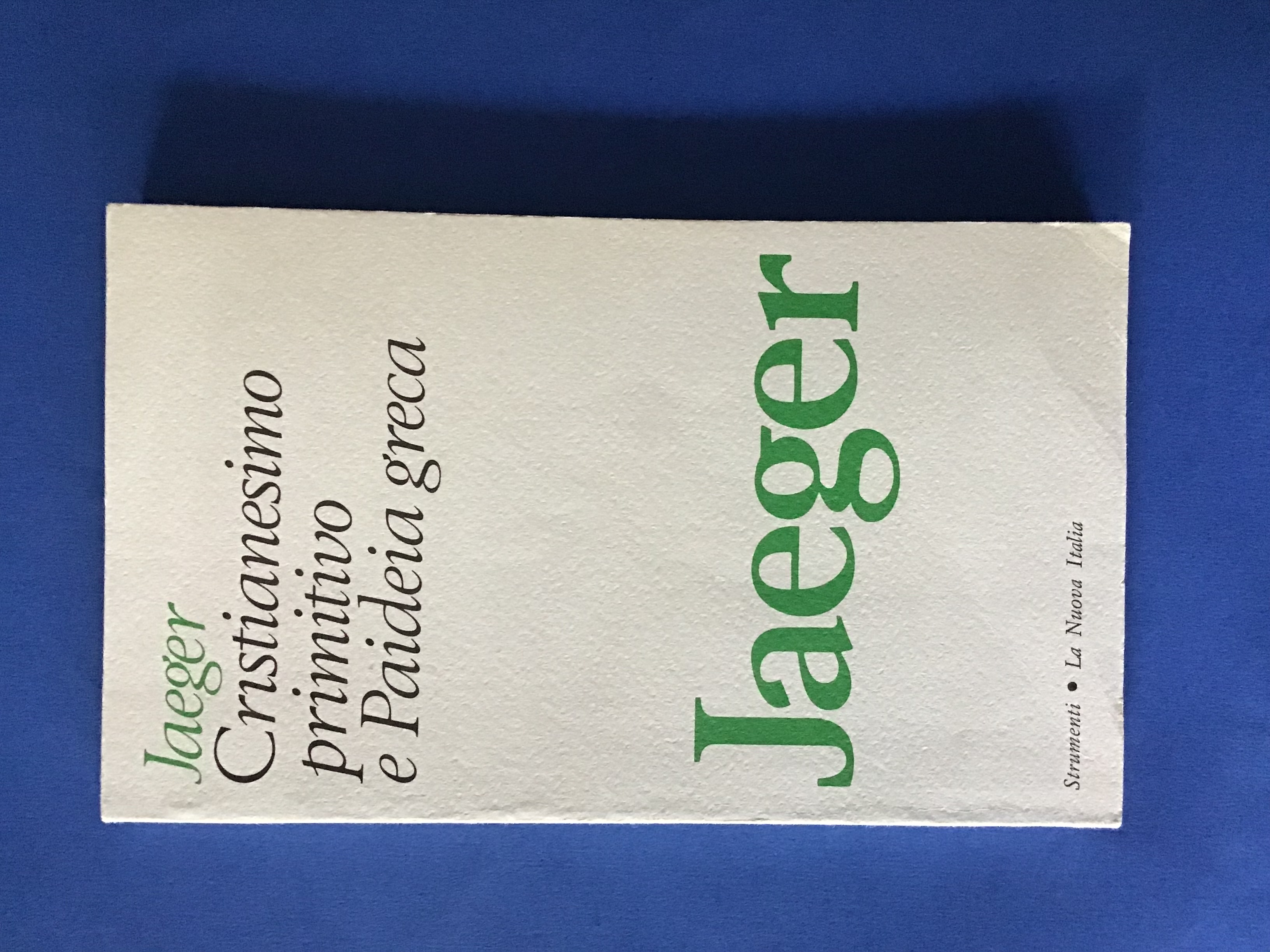 CRISTIANESIMO PRIMITIVO E PAIDEIA GRECA