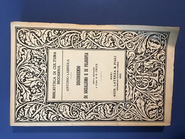DISCORRENDO DI SOCIALISMO E DI FILOSOFIA