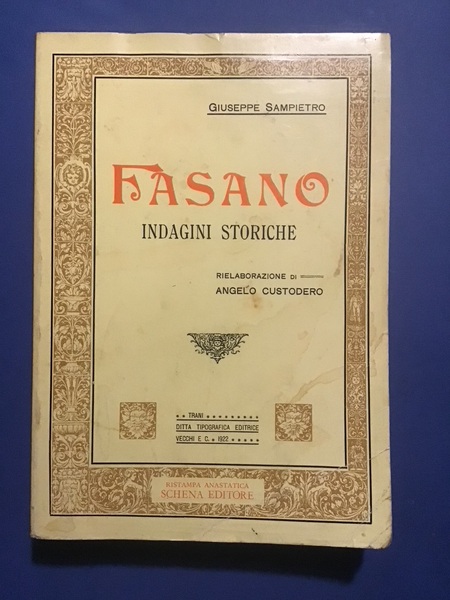 FASANO. INDAGINI STORICHE