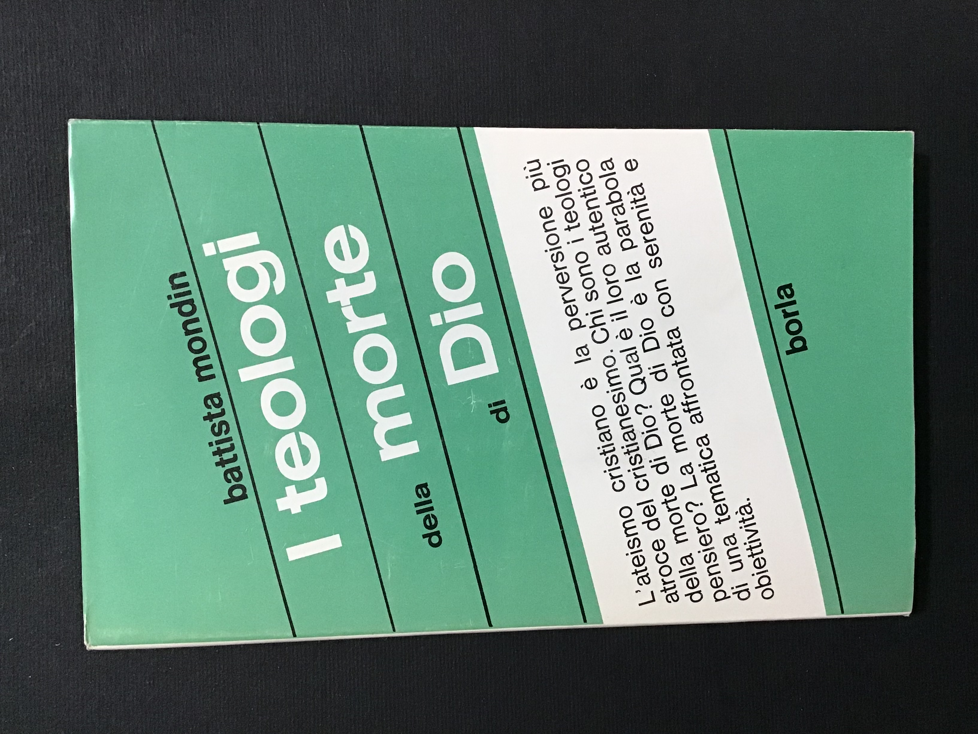 I TEOLOGI DELLA MORTE DI DIO