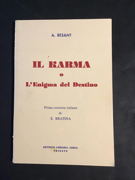 IL KARMA O L'ENIGMA DEL DESTINO