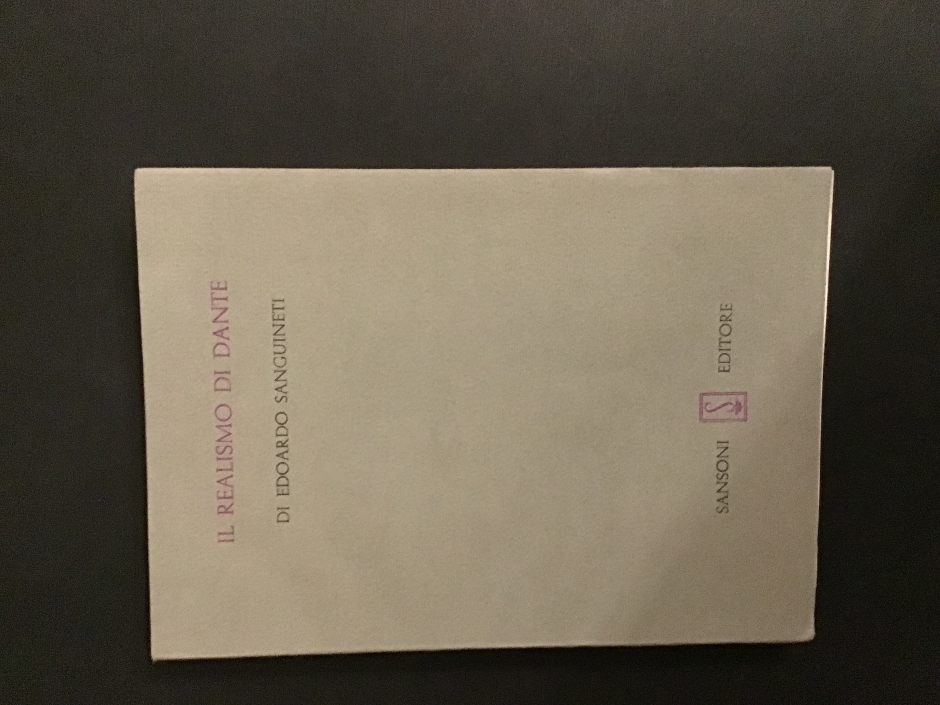 IL REALISMO DI DANTE