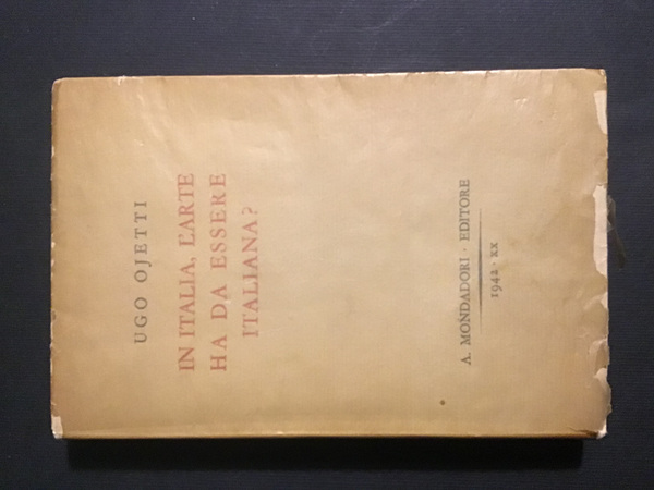 IN ITALIA, L'ARTE HA DA ESSERE ITALIANA?