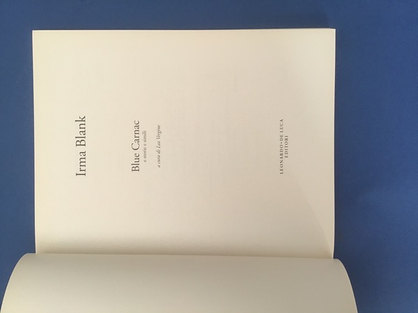 IRMA BLANK. BLUE CARNAC E STORIE E SIMILI
