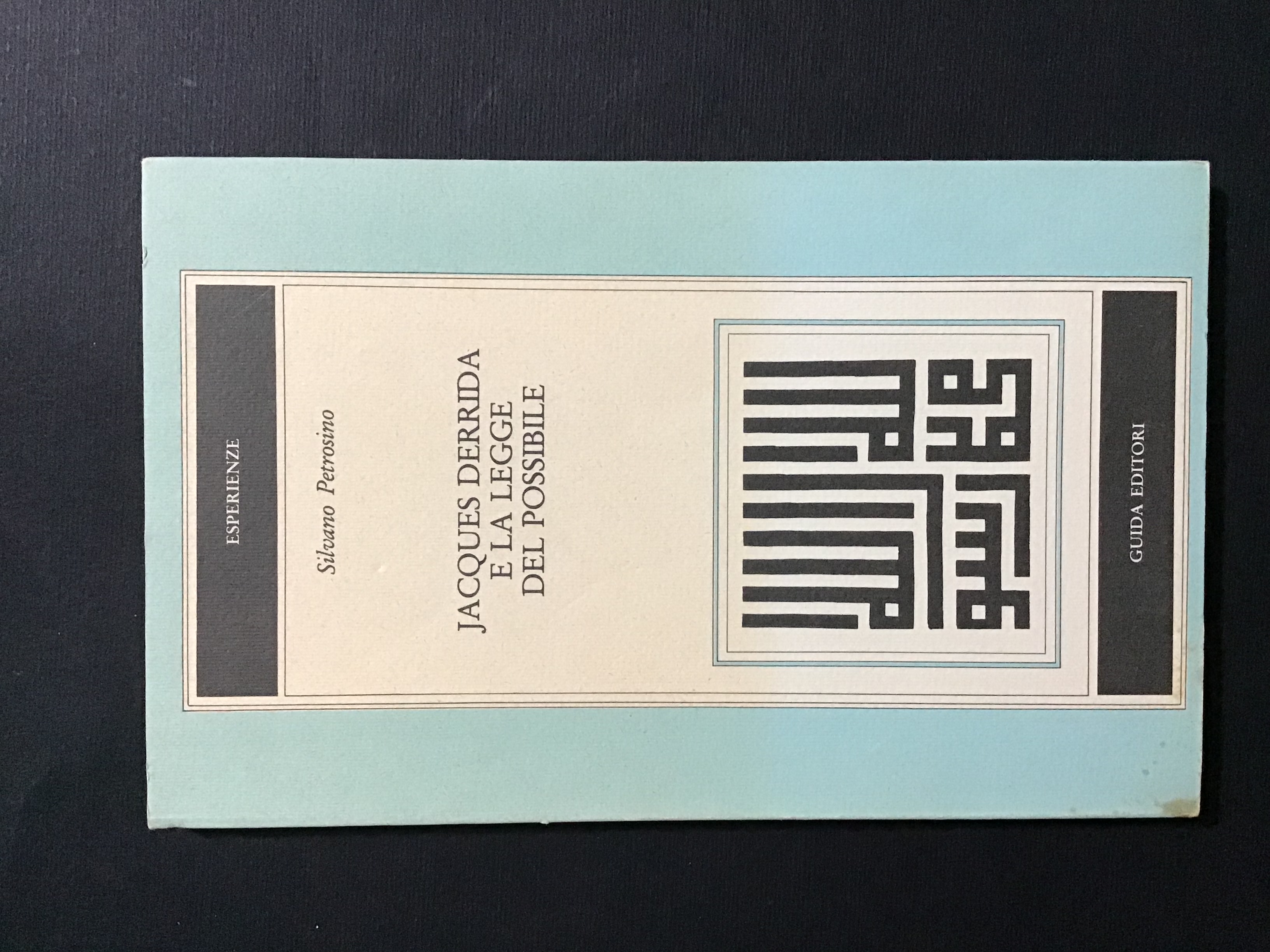 JACQUES DERRIDA E LA LEGGE DEL POSSIBILE