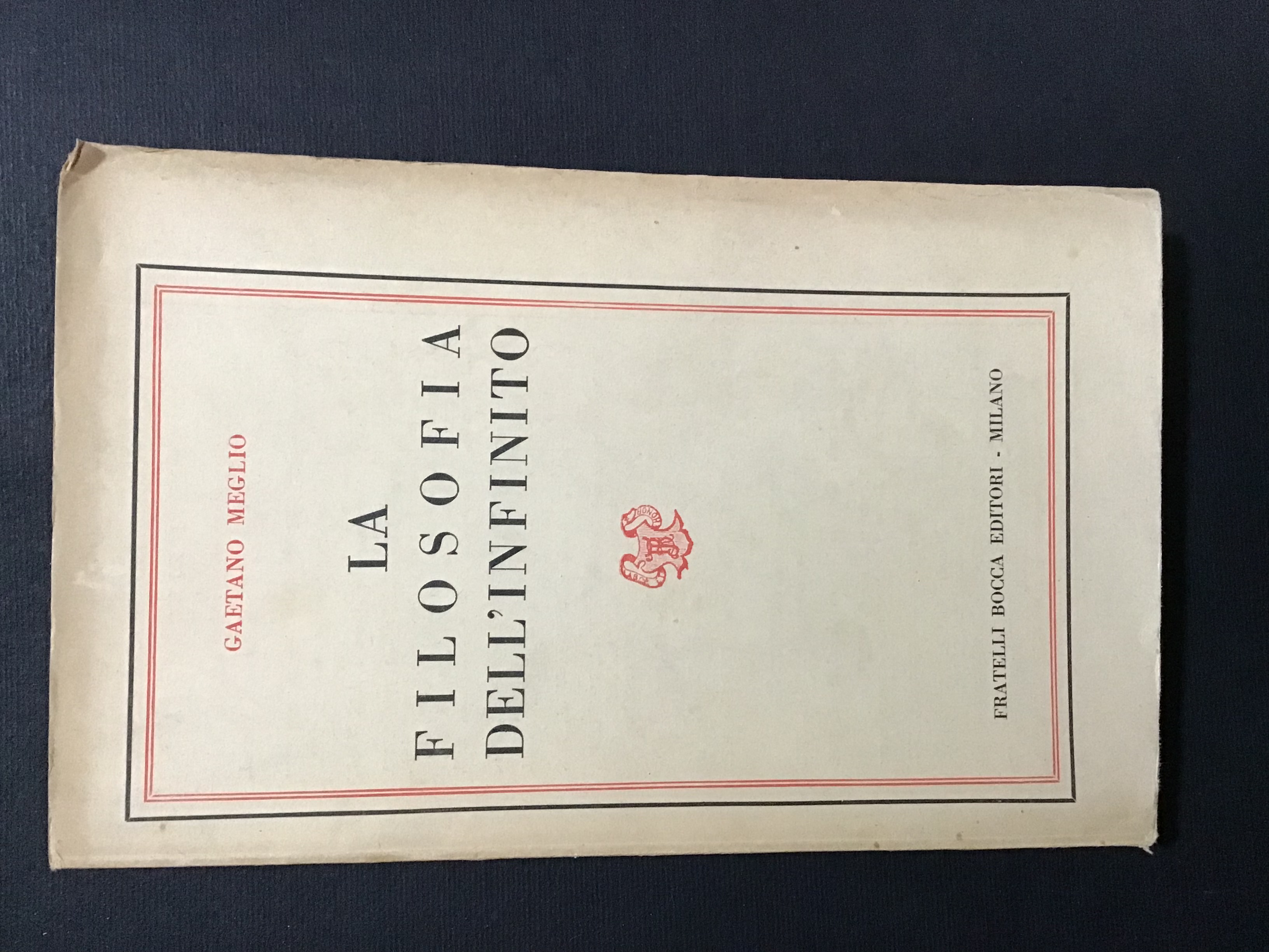 LA FILOSOFIA DELL'INFINITO