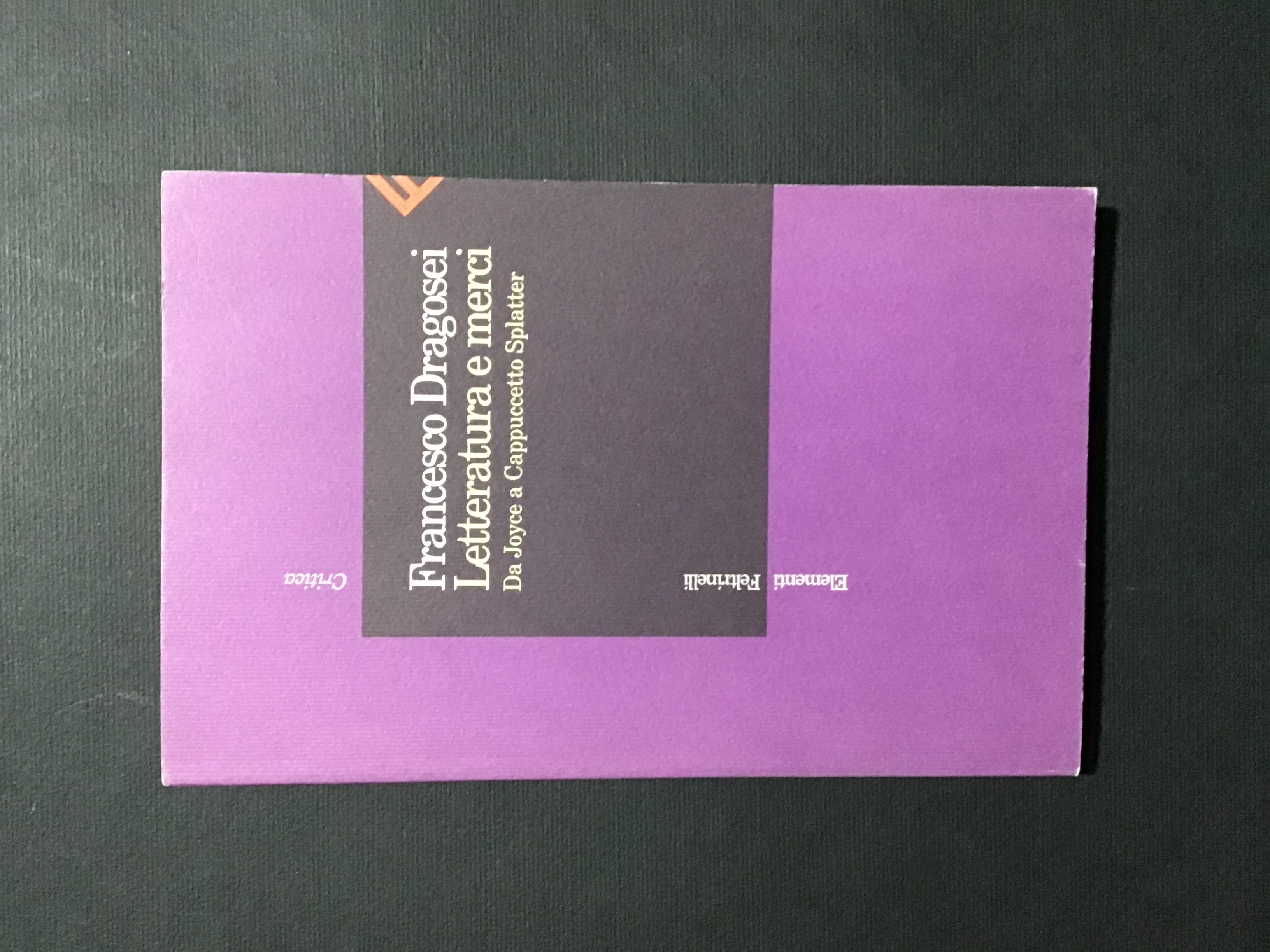 LETTERATURA E MERCI. DA JOYCE A CAPPUCCETTO SPLATTER