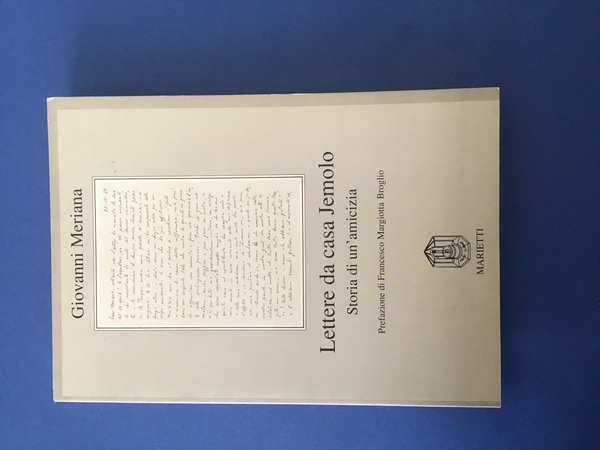 LETTERE DA CASA JEMOLO. STORIA DI UN'AMICIZIA