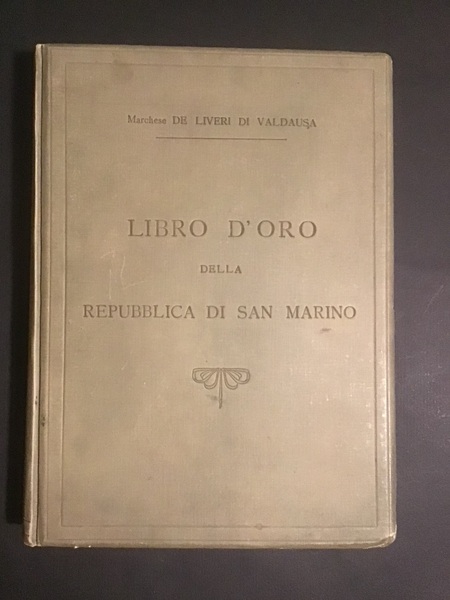 LIBRO D'ORO DELLA REPUBBLICA DI SAN MARINO