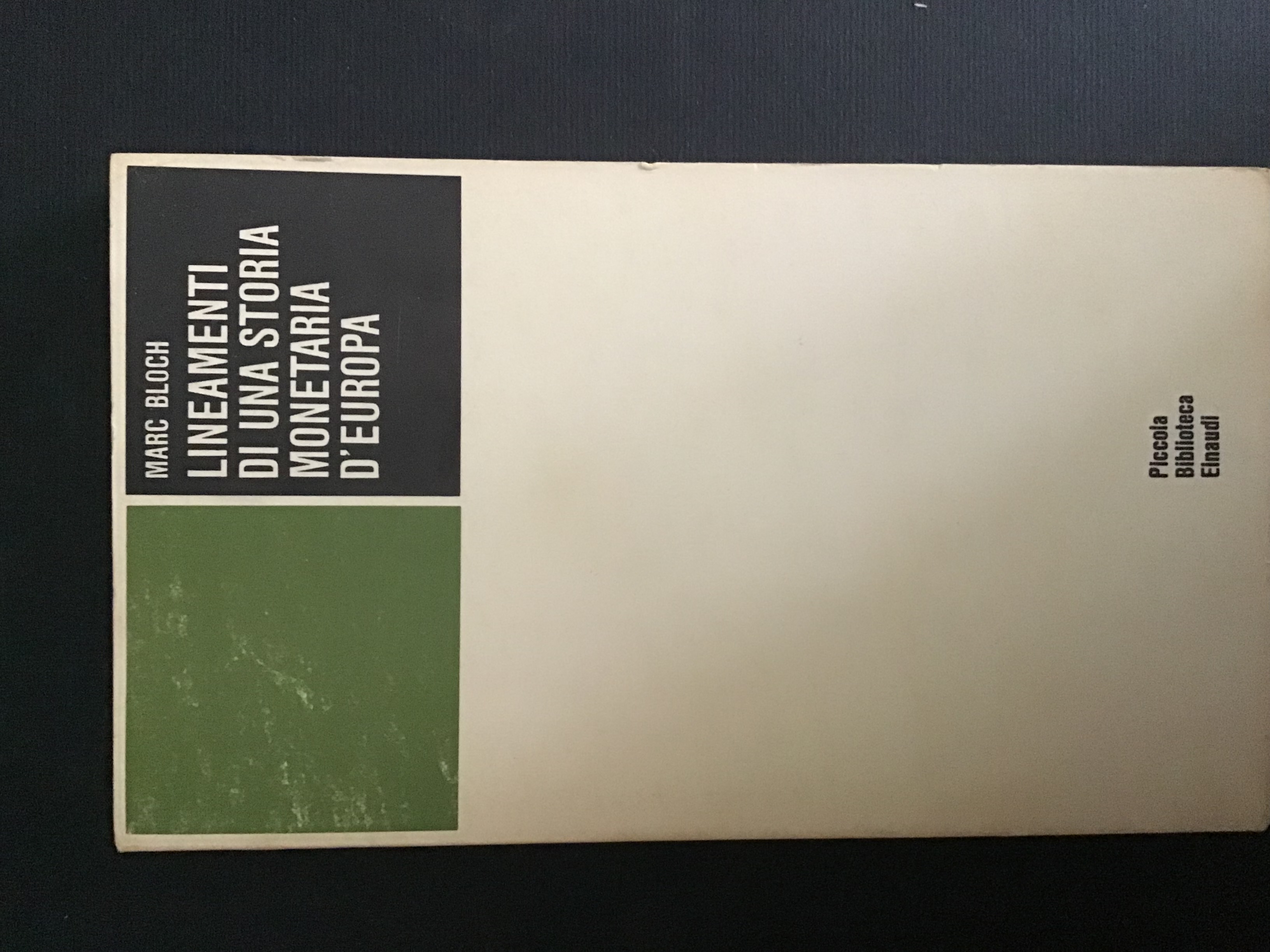 LINEAMENTI DI UNA STORIA MONETARIA D'EUROPA