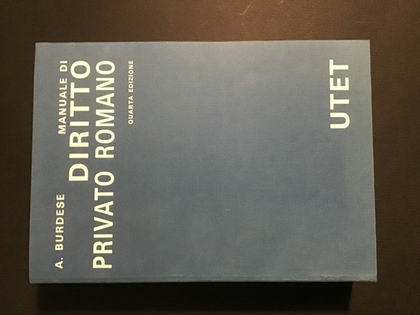 MANUALE DI DIRITTO PRIVATO ROMANO