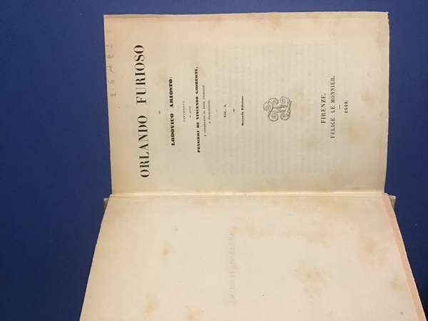 ORLANDO FURIOSO - VOL. I