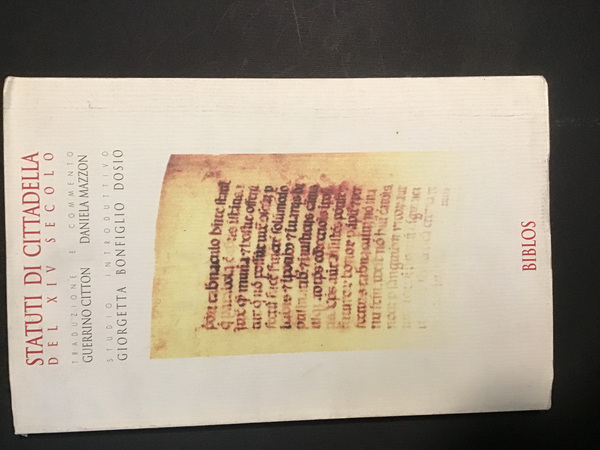 STATUTI DI CITTADELLA DEL XIV SECOLO