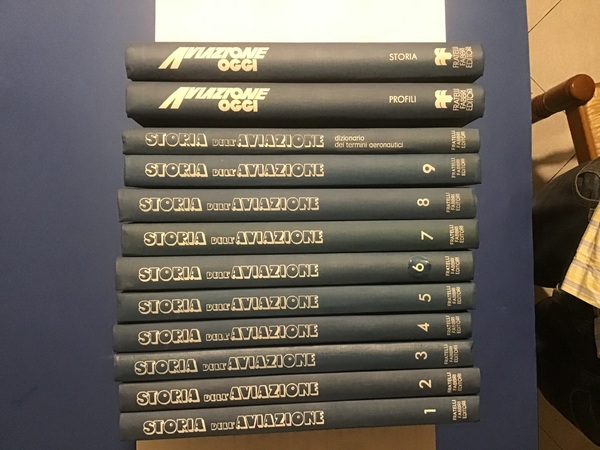 STORIA DELL'AVIAZIONE (9 VOLUMI + IL DIZIONARIO) - AVIAZIONE OGGI …