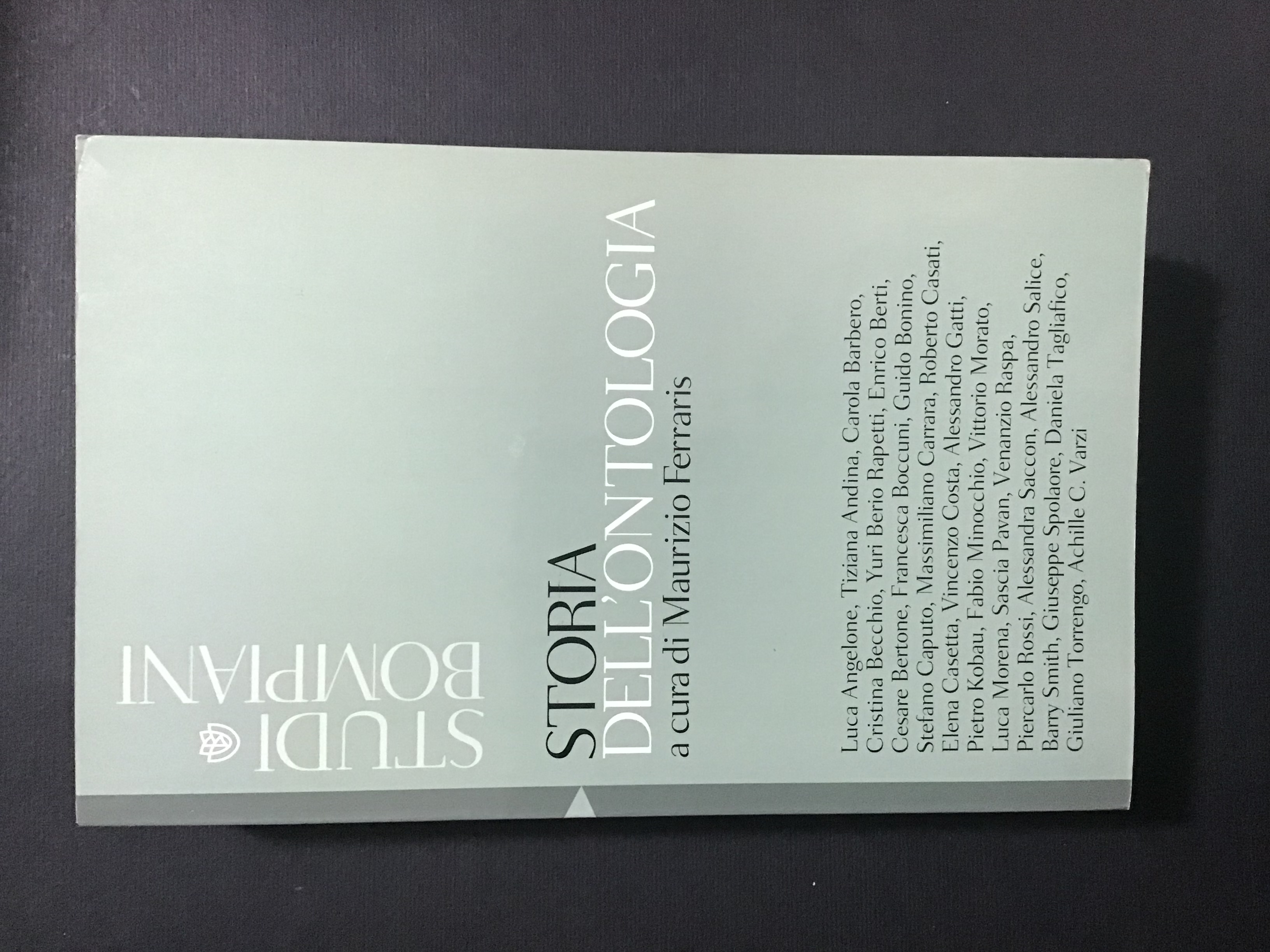 STORIA DELL'ONTOLOGIA