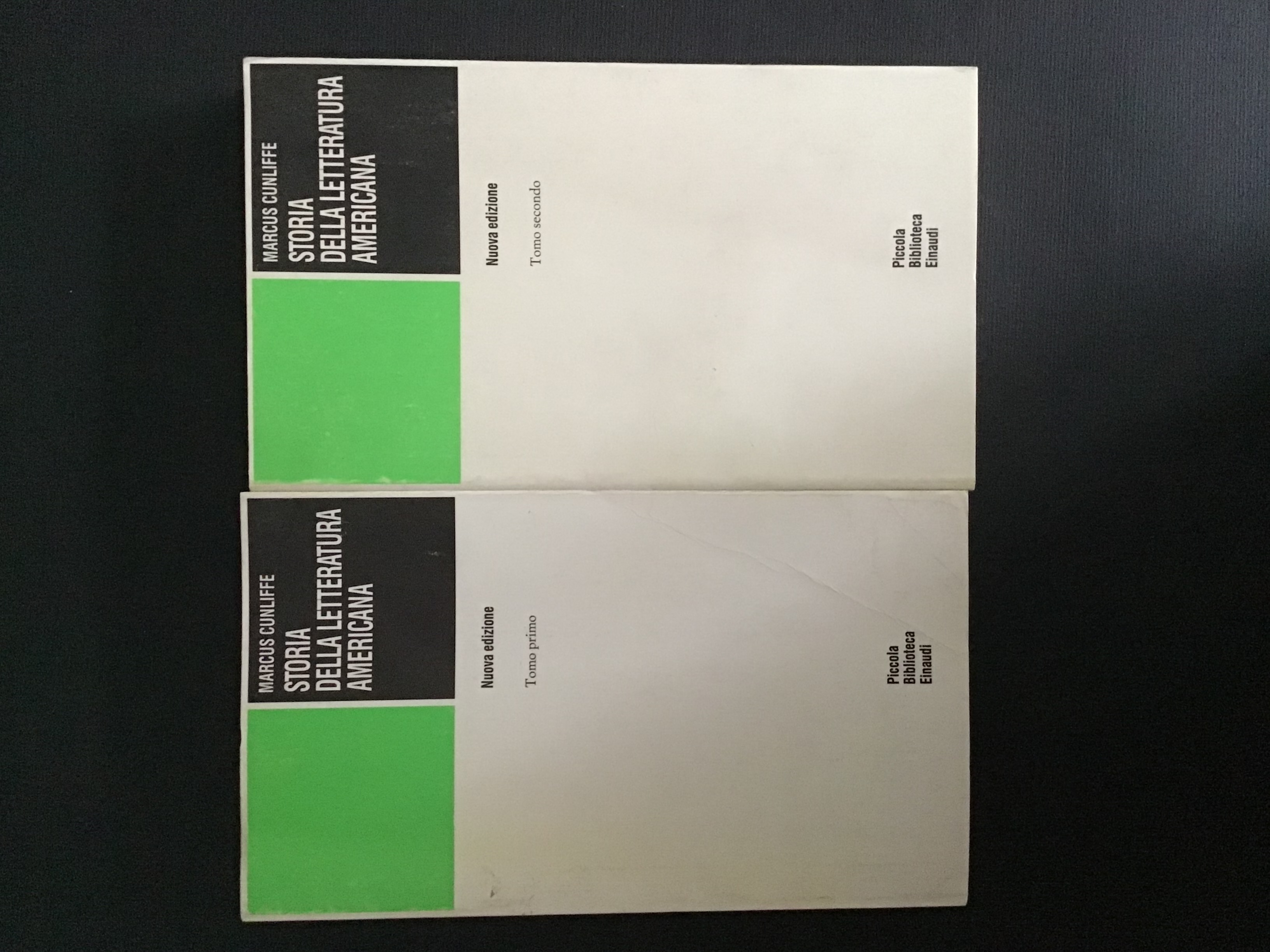 STORIA DELLA LETTERATURA AMERICANA - TOMO I, II