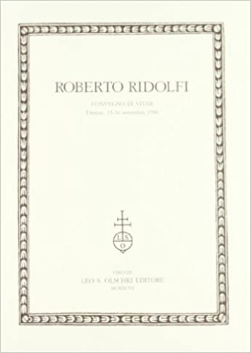 Roberto Ridolfi.