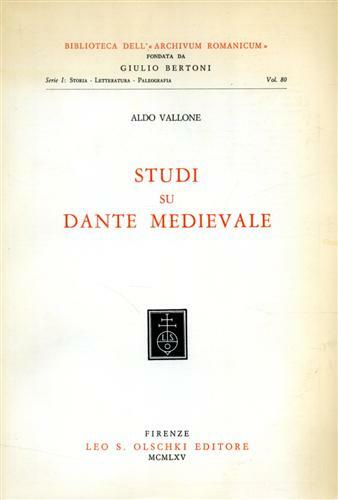Studi su Dante medievale.
