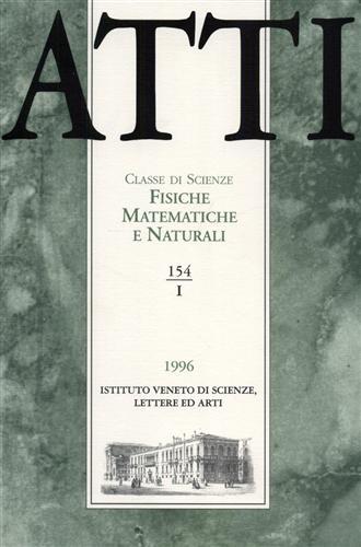 Atti. Classe di Scienze Fisiche, Matematiche e Naturali. N.154. fascicolo …