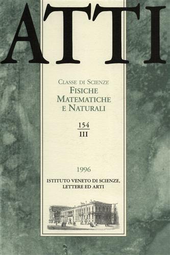 Atti. Classe di Scienze Fisiche, Matematiche e Naturali. N.154. fascicolo …