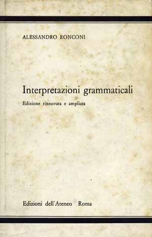 Interpretazioni grammaticali.