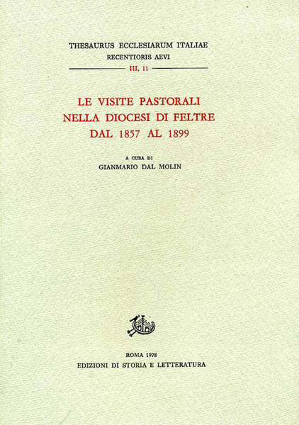 Le Visite Pastorali nella Diocesi di Feltre dal 1857 al …