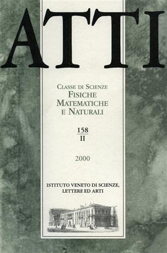 Atti. Classe di Scienze Fisiche, Matematiche e Naturali. N.158. fascicolo …