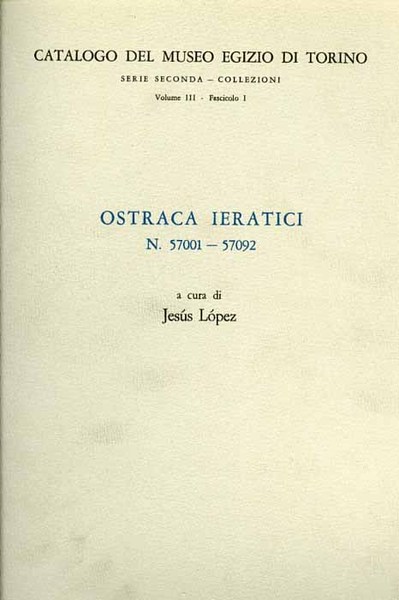 Ostraca Ieratici n.57001-57092.