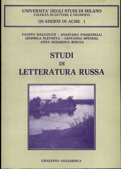 Studi di letteratura russa.
