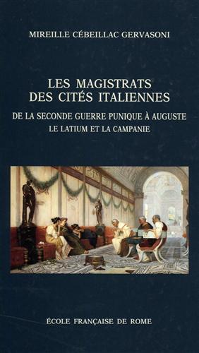 Les magistrats des cités italiennes. De la seconde Guerre Punique …
