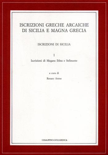 Iscrizioni greche arcaiche di Sicilia e Magna Grecia. Iscrizioni di …