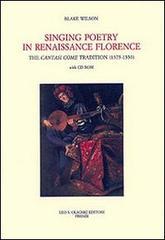 Singing Poetry in Renaissance Florence. The Cantasi Come Tradition ca. …