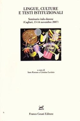 Lingue , culture e testi istituzionali.