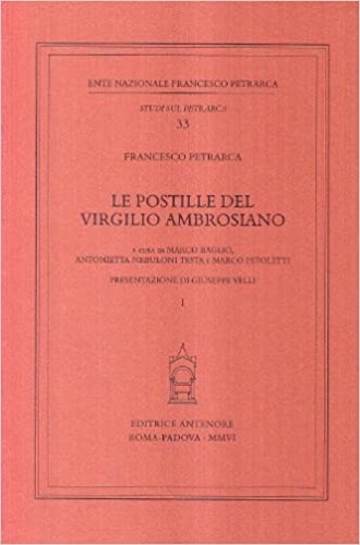 Le postille del Virgilio Ambrosiano.