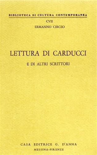 Lettura di Carducci e di altri scrittori.