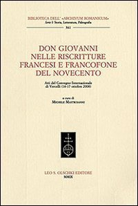 Don Giovanni nelle riscritture francesi e francofone del Novecento.