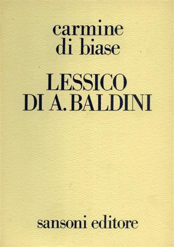 Lessico di Antonio Baldin nei testi dell'autore e nella storia …