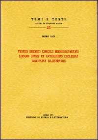 Textus decreti Concilii hierosolymitani Lucano opere et antiquioris Ecclesiae disciplina …