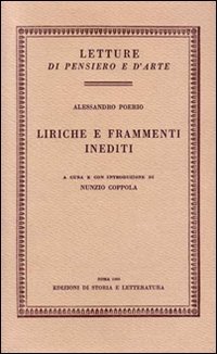 Liriche e frammenti inediti.