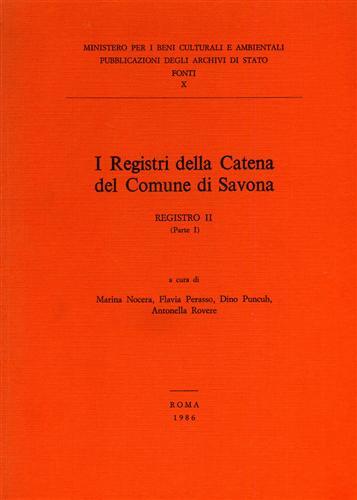 I Registri della Catena del Comune di Savona. Registro II, …