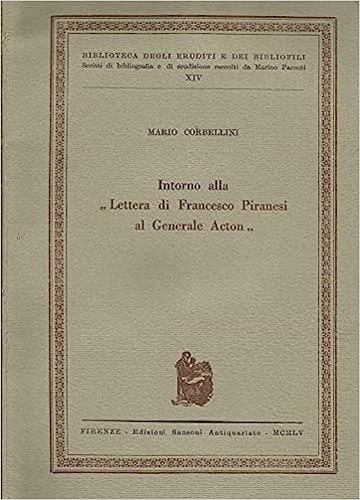 Intorno alla "Lettera di Francesco Piranesi al generale Acton".