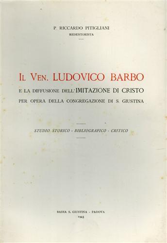 Il Ven. Ludovico Barbo e la diffusione dell'Imitazione di Cristo …