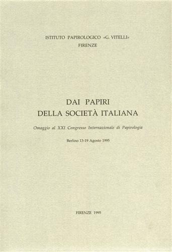 Dai papiri della Società Italiana.